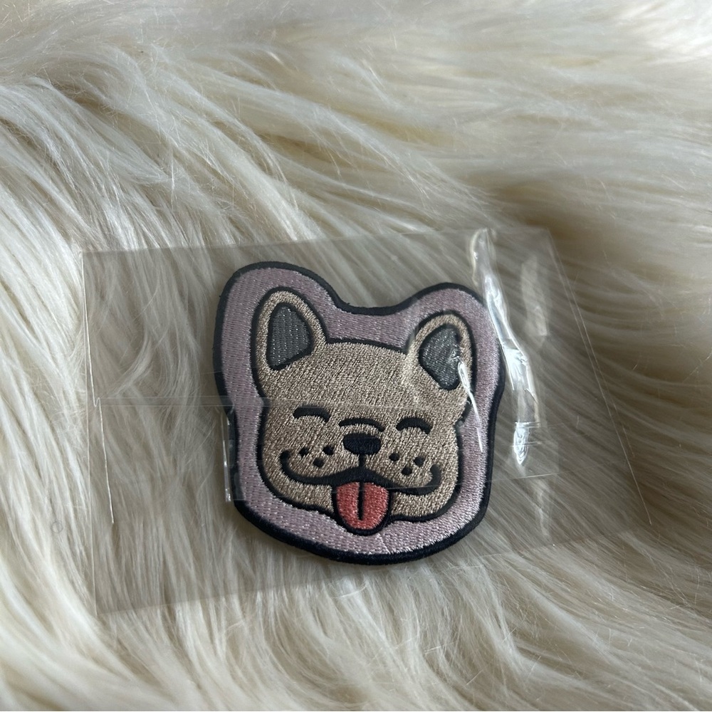 Stoney Clover Lane Brown Bulldog Patch - Embroidered